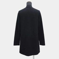 Chanel Long Knit Cardigan Size 36 Black Cashmere100%