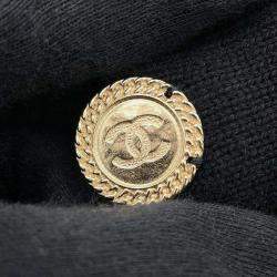 Chanel Long Knit Cardigan Size 36 Black Cashmere100%