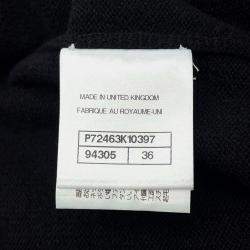 Chanel Long Knit Cardigan Size 36 Black Cashmere100%