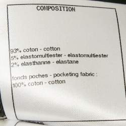 Chanel Black Start Print Denim High Rise Denim S Waist 26"