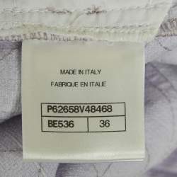 مملوكة مسبقًا Chanel Light Purple Diamond Embroidered Jeans S Waist 28"