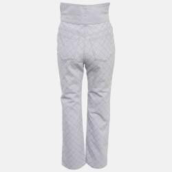 مملوكة مسبقًا Chanel Light Purple Diamond Embroidered Jeans S Waist 28"