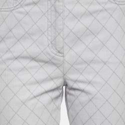 مملوكة مسبقًا Chanel Light Purple Diamond Embroidered Jeans S Waist 28"