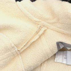 Chanel Zip Up Beige Wool Jacket
