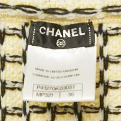 Chanel Yellow Cashmere Knit Cardigan Jacket S