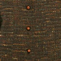 Chanel Multicolor Tweed Buttoned Jacket L