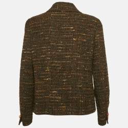 Chanel Multicolor Tweed Buttoned Jacket L
