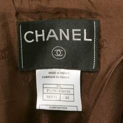 Chanel Multicolor Tweed Buttoned Jacket L