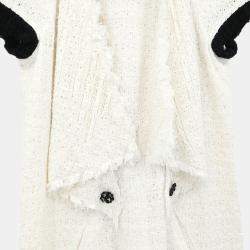 Chanel White/Black Cotton Short Sleeve Dress Women Size 38