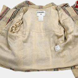 Chanel Beige Tweed Jacket Size FR 36