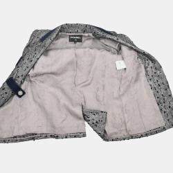 Chanel Single Breasted Jacket Gray FR 38