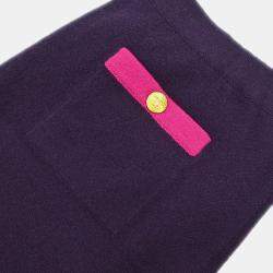 Chanel Purple Suit Cardigan Top Skirt 