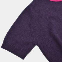 Chanel Purple Suit Cardigan Top Skirt 