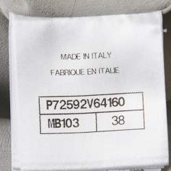 Chanel Grey Monogram Denim Sequin Embellished Shift Dress M