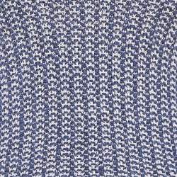 Chanel Blue Crochet Knit Long Sleeve Top S