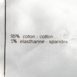 Pre Owned Chanel Grey Pearl Effect Denim Jeans M Waist 32"