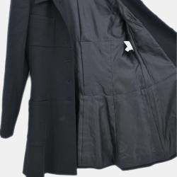 Pre Owned جاكيت صدرية واحدة شانيل أسود 96C مقاس 36