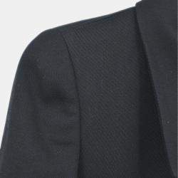 Pre Owned جاكيت صدرية واحدة شانيل أسود 96C مقاس 36