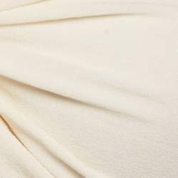 مملوكة مسبقًا توب شانيل حرير بكريمة شعار بنجوم تفاصيل مقطوعة مقاس صغير - سمول