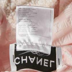 مملوكة مسبقًا Chanel Pink Seeksucker and Tweed Mini Dress M