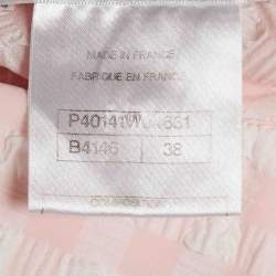 مملوكة مسبقًا Chanel Pink Seeksucker and Tweed Mini Dress M