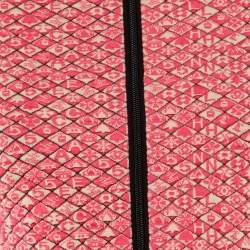 Pre Owned Chanel Pink Quilted Coco Neige Ski Zip Up Jacket S