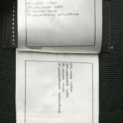 Pre Owned Chanel Midnight Blue Cotton and Nylon Wide Leg Trousers M