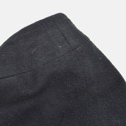 Pre Owned Chanel Black Cashmere Knee Length Skirt Size 34 