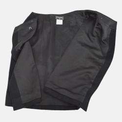 Pre Owned Chanel Black Cashmere Knee Length Skirt Size 34 