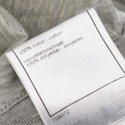 مملوكة مسبقًا توب شانيل رياضي بلا أكمام رمادي مقاس ٣٨