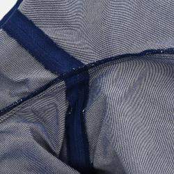 Pre Owned Chanel Blue Denim Long Pants Size 36