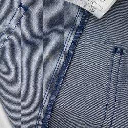 Pre Owned Chanel Blue Denim Long Pants Size 36