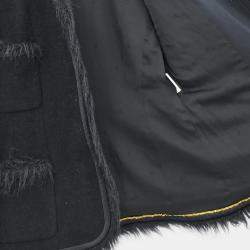 Pre Owned جاكيت شانيل بدون ياقة بصف أزرار أسود #40