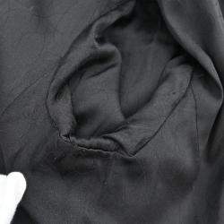 Pre Owned Chanel Single Breasted Black Wool Jacket Size 42