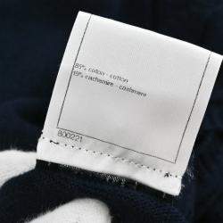 Pre Owned Chanel Navy Blue Sleeveless Top  38