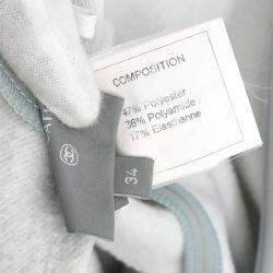 Pre Owned Chanel Sport Line Long Pants Light Blue Size 34