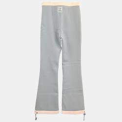 Pre Owned Chanel Sport Line Long Pants Light Blue Size 34