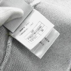 Pre Owned Chanel Sport Line Gray Fabric Long Pants Size 38