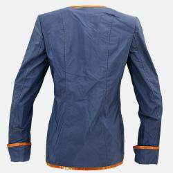 Pre Owned جاكيت شانيل قماشي أزرق مقاس 40