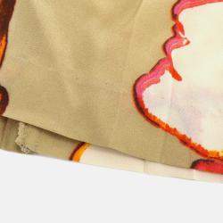 Pre Owned Chanel Skirt Beige Silk Dress Sleeveless Dress Size 38