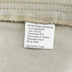 Pre Owned Chanel Beige Cotton Skirt Size 44