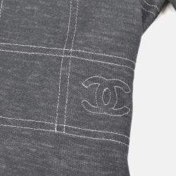 Pre Owned Chanel Sport Line Long Sleeve Top Gray 03A #38