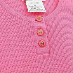 Pre Owned Chanel Sleeveless Tank Top Pink 97P #40