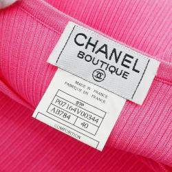 Pre Owned Chanel Sleeveless Tank Top Pink 97P #40