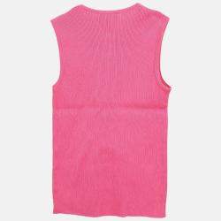 Pre Owned Chanel Sleeveless Tank Top Pink 97P #40