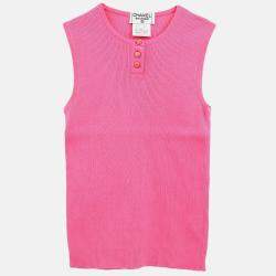 Pre Owned Chanel Sleeveless Tank Top Pink 97P #40
