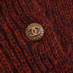 Pre Owned بلوزة شانيل بنية 98A مقاس 38