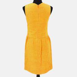 مملوكة مسبقًا Chanel 96P Orange Linen Sleeveless Skirt Dress S