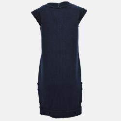 مملوكة مسبقًا Chanel Sleeveless Dress Navy 08C #38