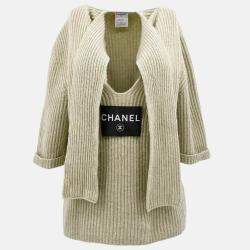 Pre Owned Chanel Sweater Gray Size 38